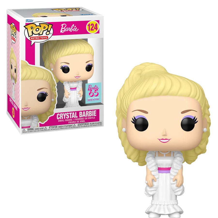 FUNKO POP RETRO TOYS BARBIE 65TH ANNIVERSARY - CRYSTAL BARBIE 124 BRINDE