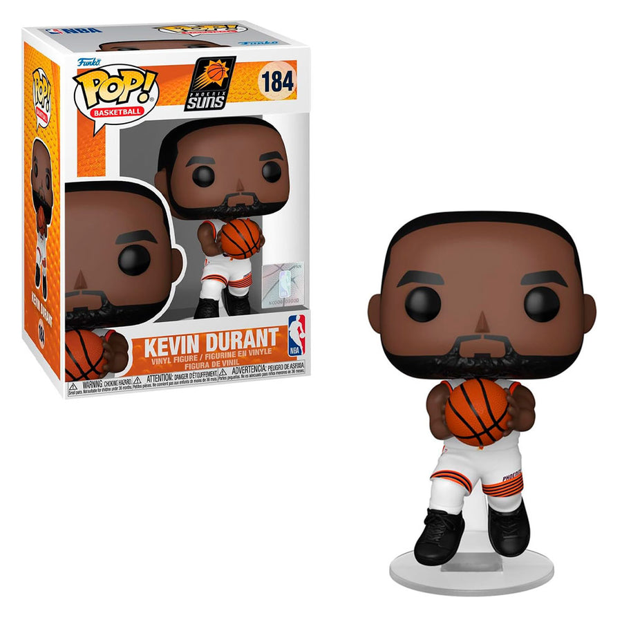 FUNKO POP BASKETBALL NBA: WHITE PHOENIX SUNS JERSEY - KEVIN DURANT 184 BRINDE