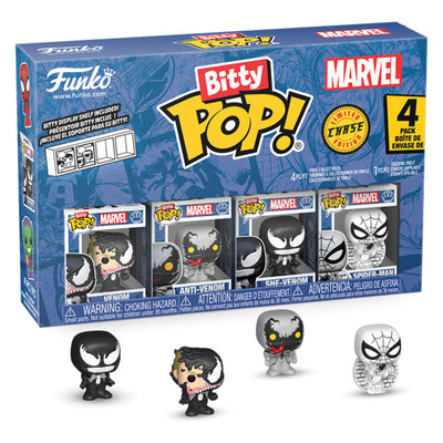 FUNKO BITTY MARVEL SPIDER-MAN - VENOM PACK DE 4 (85703)