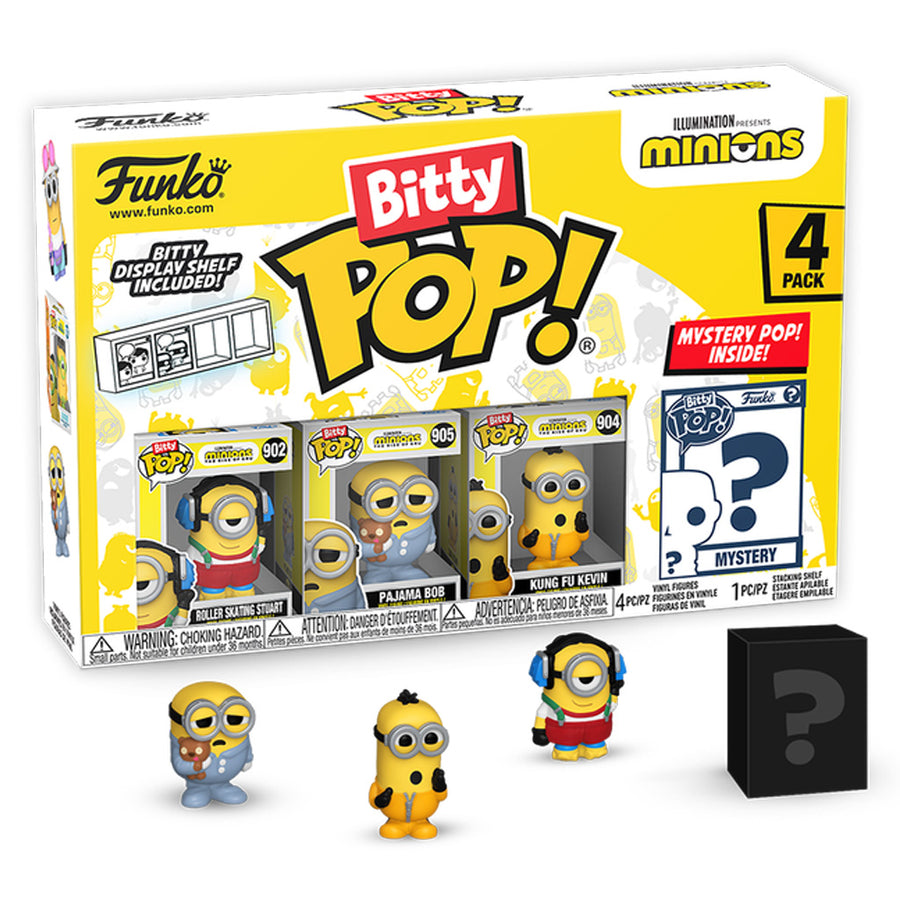 FUNKO POP BITTY MYSTERY MINIONS 4-PACK (73037) BRINDE