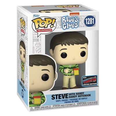 FUNKO POP BLUES CLUES - STEVE W/HANDY DANDY NOTEBOOK 1281
