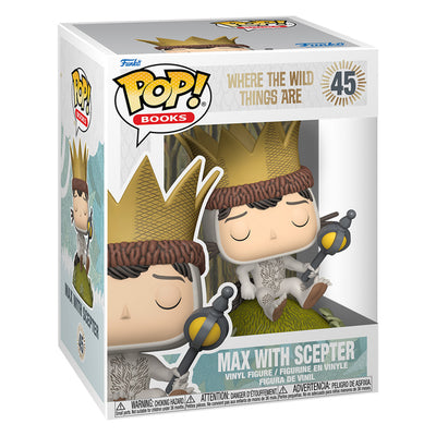 FUNKO POP BOOKS WHERE THE WILD THINGS ARE (ONDE VIVEM OS MONSTROS) - MAX WITH SCEPTER 45