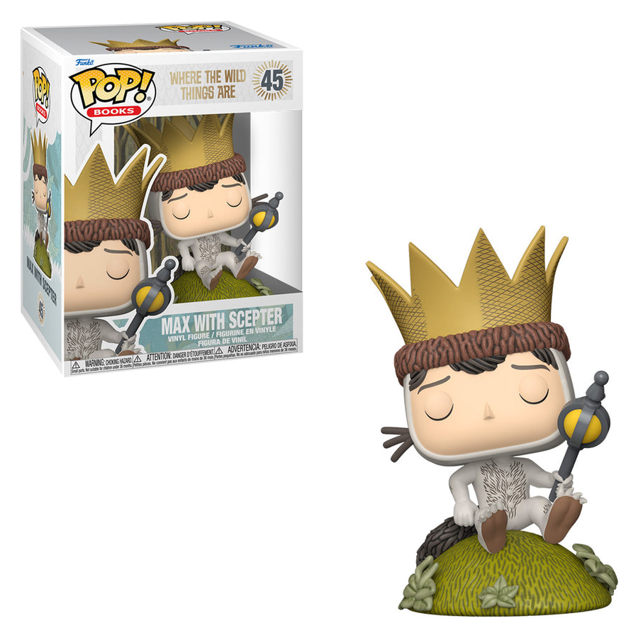 FUNKO POP BOOKS WHERE THE WILD THINGS ARE (ONDE VIVEM OS MONSTROS) - MAX WITH SCEPTER 45 BRINDE