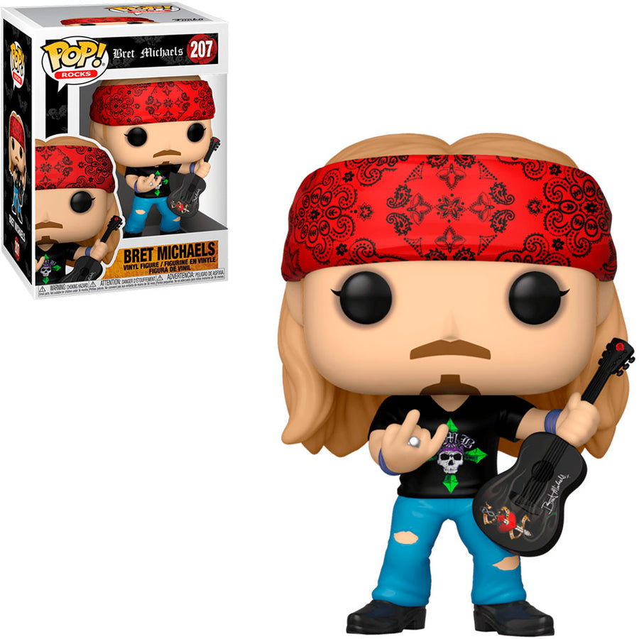 FUNKO POP BRET MICHAELS - BRET MICHAELS 207 BRINDE