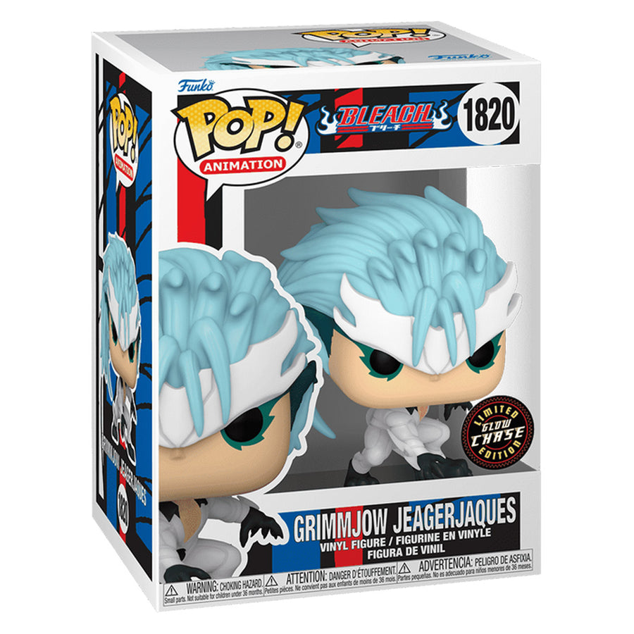 FUNKO POP CHASE ANIMATION BLEACH - GRIMMJOW JEAGERJAQUES (GLOWS IN THE DARK) 1820