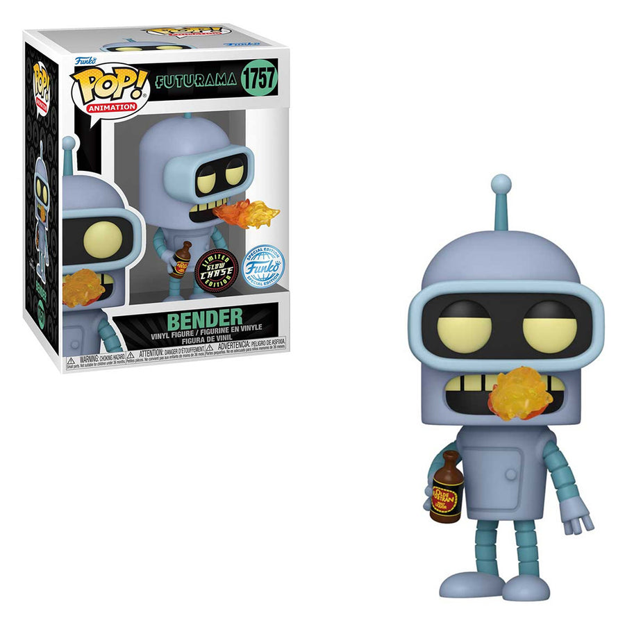 FUNKO POP CHASE ANIMATION FUTURAMA - BENDER 1757 (GLOW)