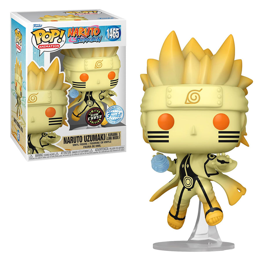 FUNKO POP CHASE ANIMATION NARUTO SHIPPUDEN - NARUTO UZUMAKI KURAMA LINK MODE 1465 BRINDE