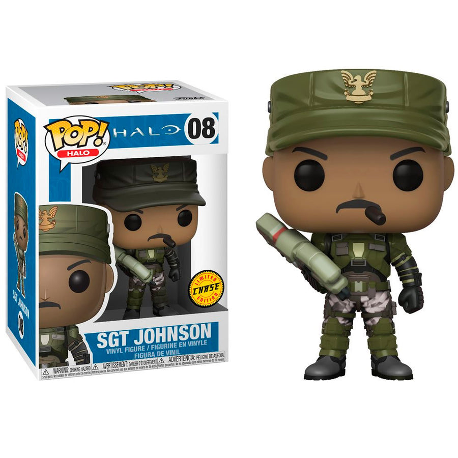 FUNKO POP CHASE GAMES HALO - SGT JOHNSON 08