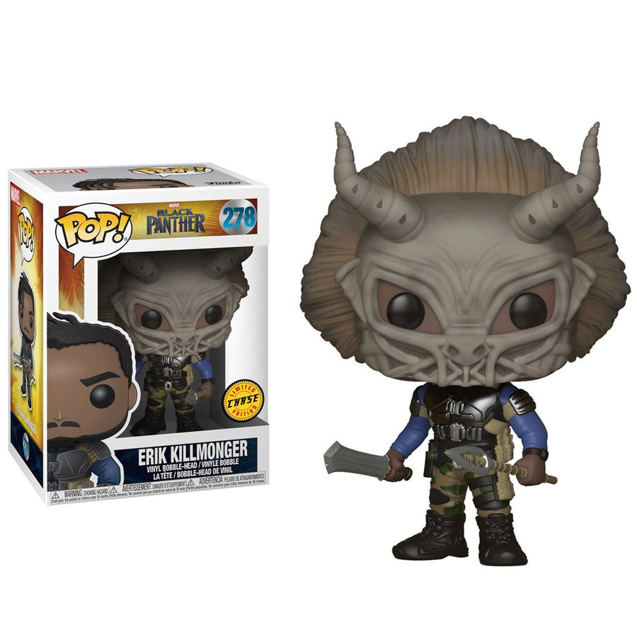FUNKO POP CHASE MARVEL BLACK PANTHER - ERIK KILLMONGER 278 BRINDE