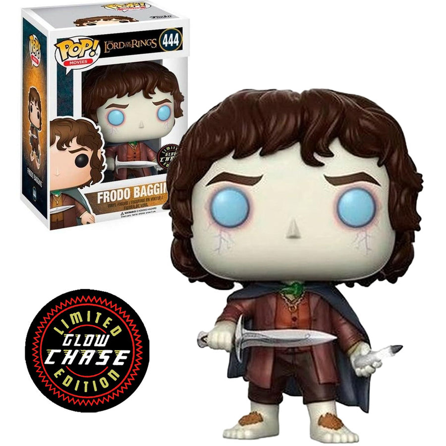 FUNKO POP CHASE MOVIES LORD OF THE RINGS - FRODO 444 GLOWS IN THE DARK BRINDE