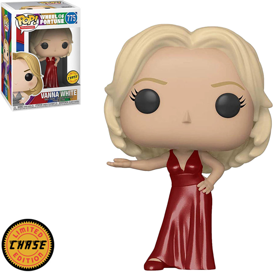 FUNKO POP CHASE TELEVISION WHEEL OF FORTUNE - VANNA WHITE 775 BRINDE