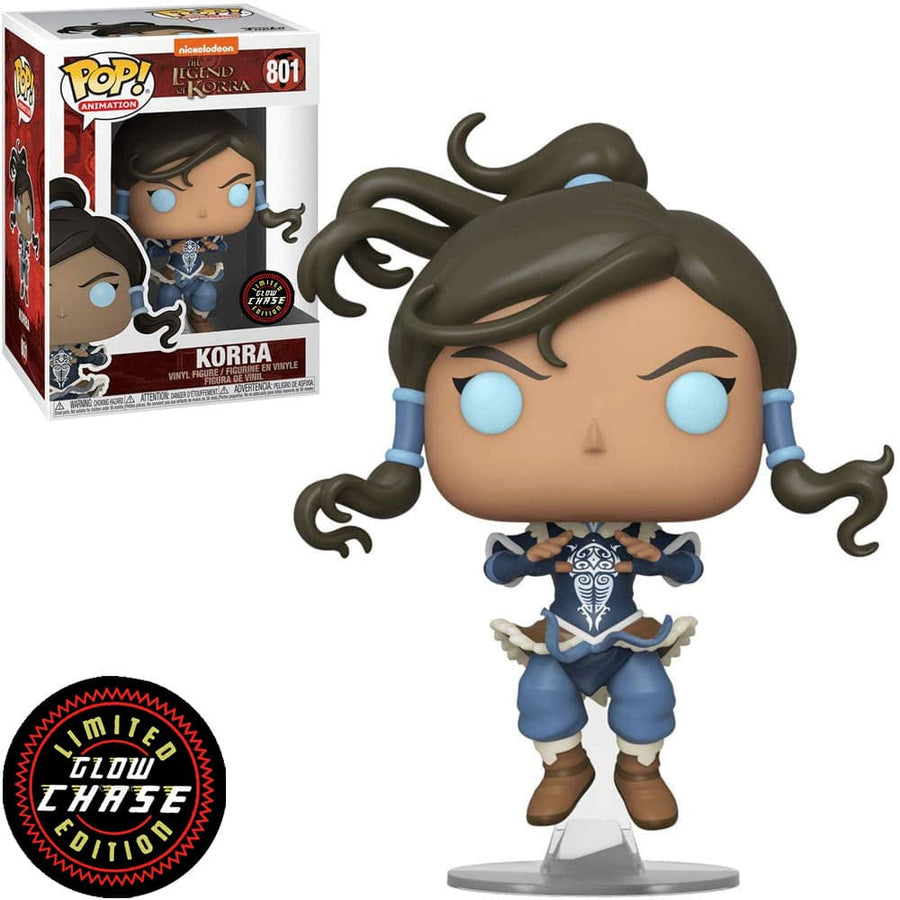 FUNKO POP CHASE THE LEGEND OF KORRA - KORRA 801 (GLOWS IN THE DARK) BRINDE