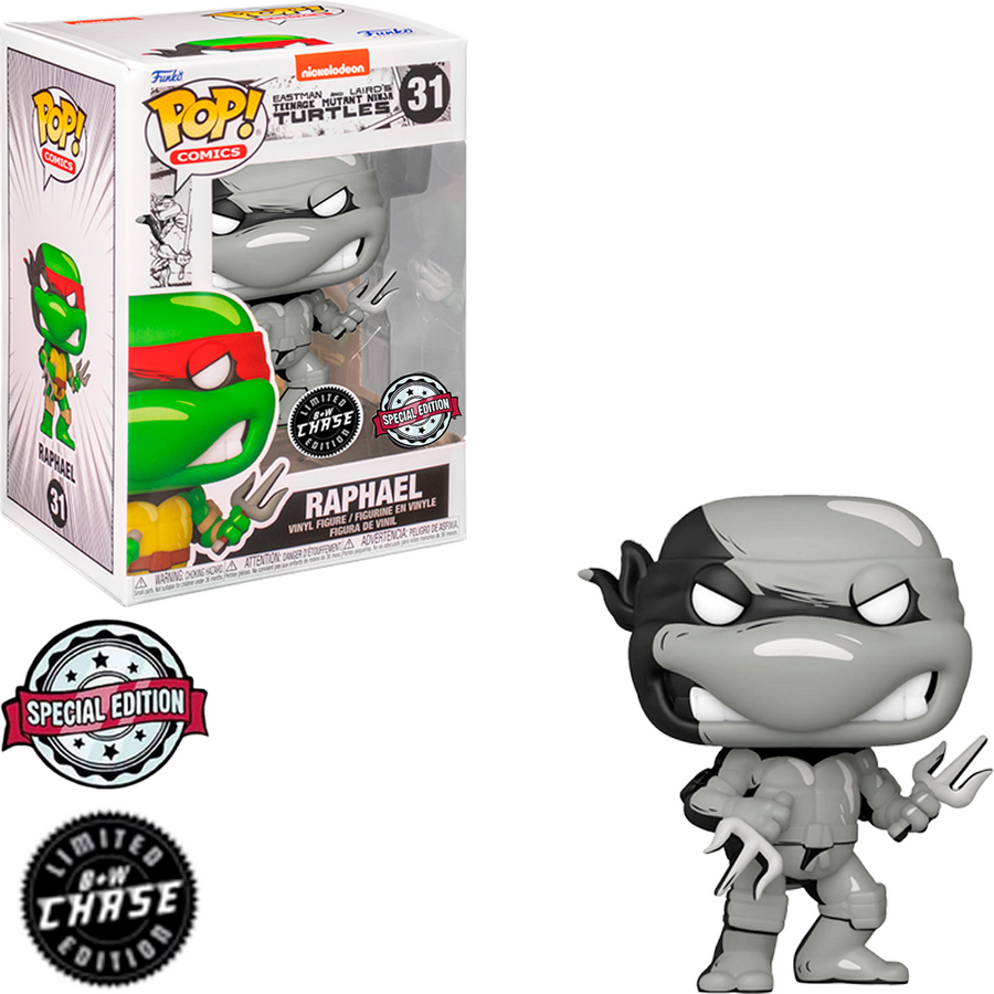 FUNKO POP CHASE TURTLES NINJA - RAPHAEL 31 BRINDE