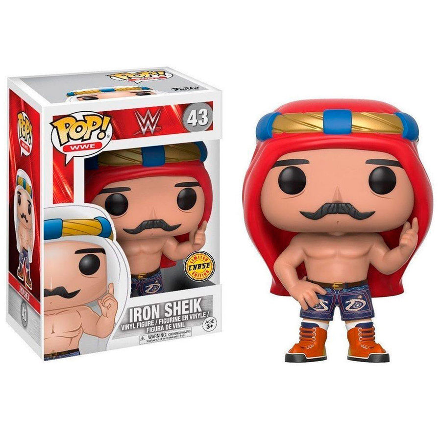 FUNKO POP CHASE WWE - IRON SHEIK 43 BRINDE