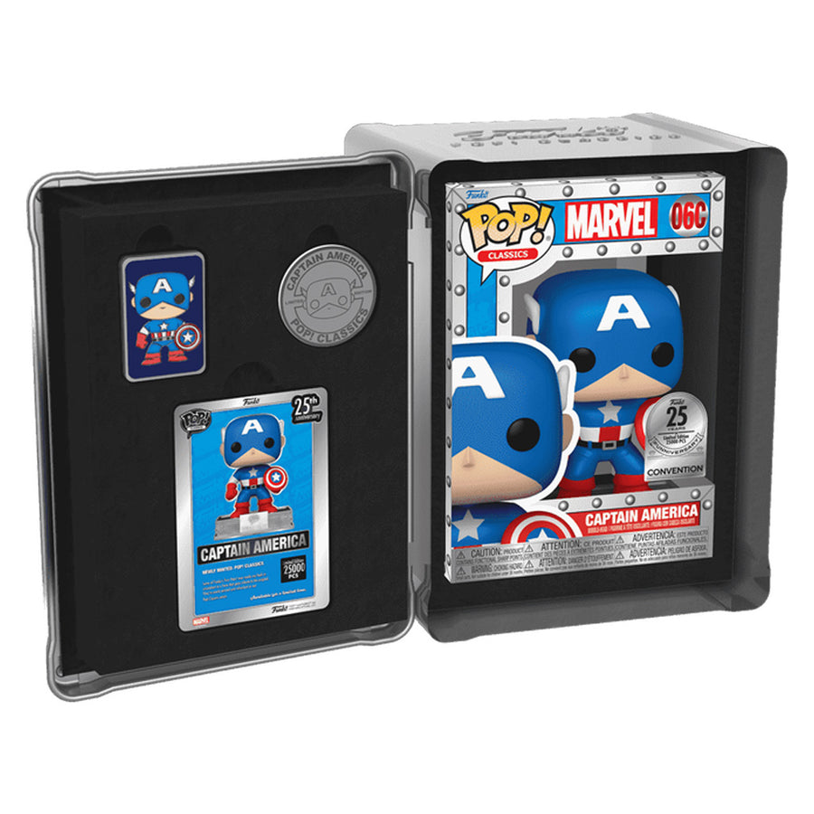 FUNKO POP CLASSICS MARVEL 25TH ANNIVERSARY - CAPTAIN AMERICA (73909) BRINDE