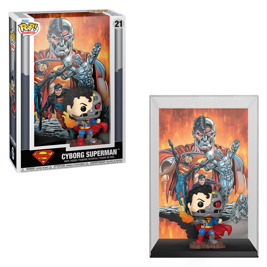 FUNKO POP COMIC COVERS DC COMICS: REIGN OF THE SUPERMEN - CYBORG SUPERMAN 21 (83729 ) BRINDE