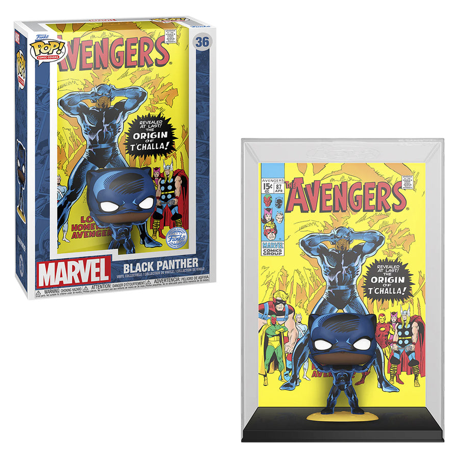 FUNKO POP COMIC COVERS MARVEL AVENGERS - BLACK PANTHER 36 (74442) BRINDE