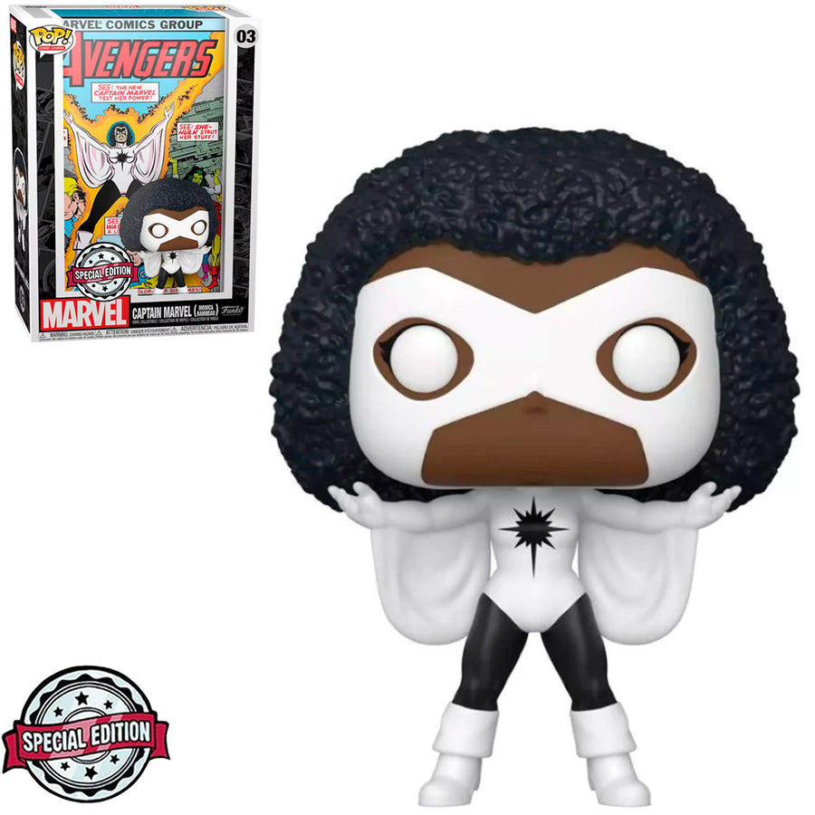 FUNKO POP COMIC COVERS MARVEL CAPTAIN MARVEL EXCLUSIVE - MONICA RAMBEAU 03 BRINDE