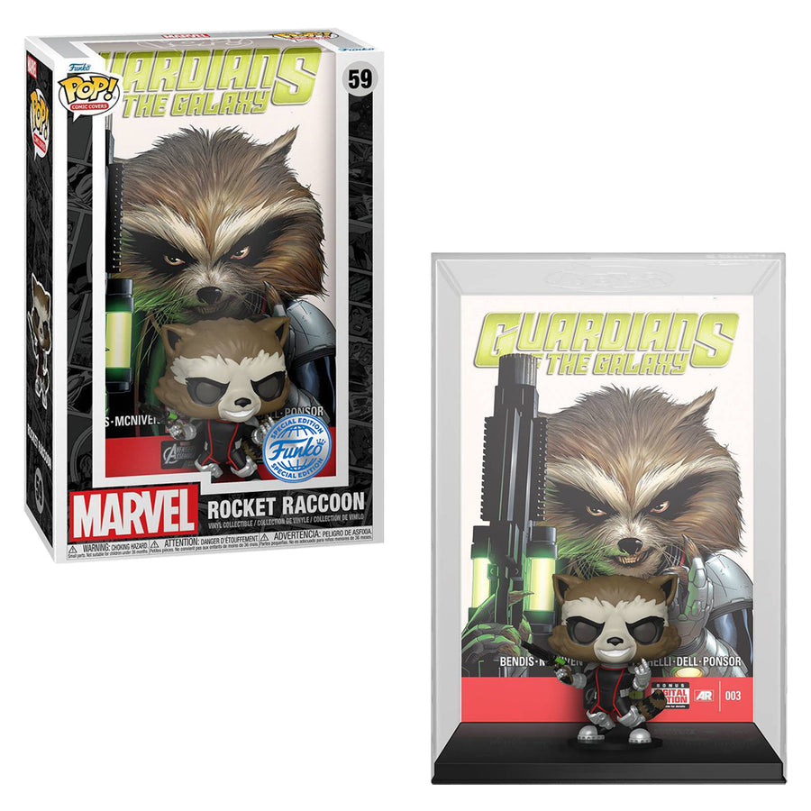 FUNKO POP COMIC COVERS MARVEL GUARDIANS OF THE GALAXY EXCLUSIVE - ROCKET RACCON 59 BRINDE