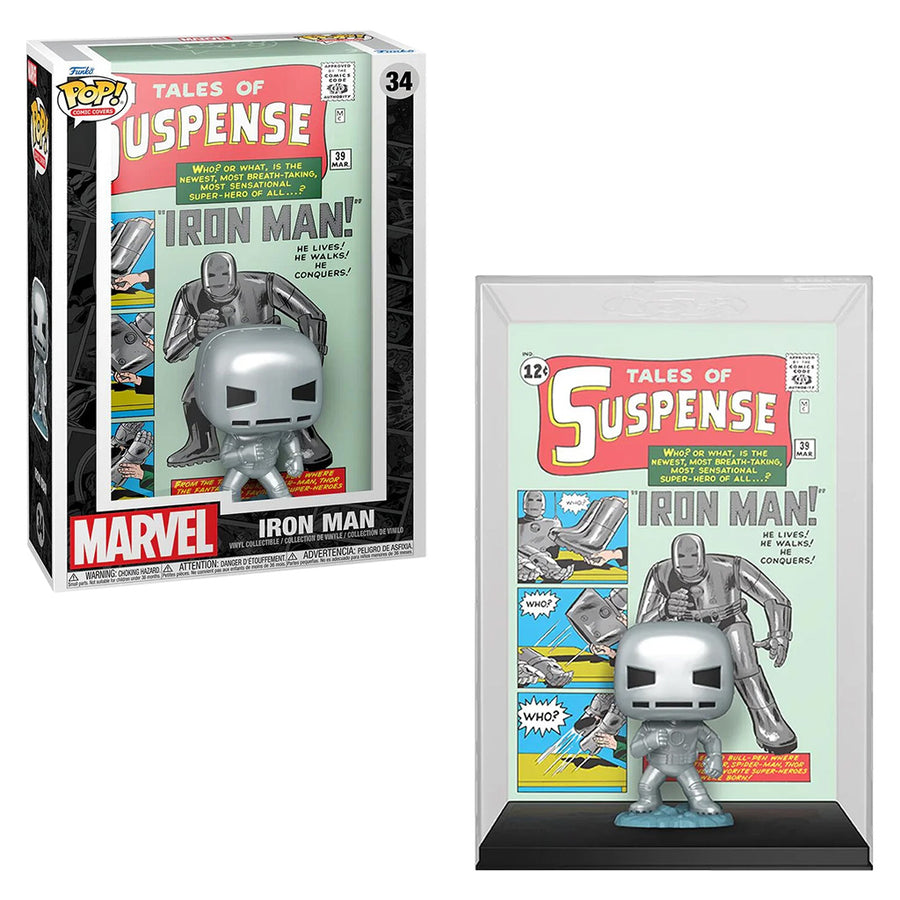 FUNKO POP COMIC COVERS MARVEL TALES OF SUSPENSE - IRON MAN 34 (72504) BRINDE