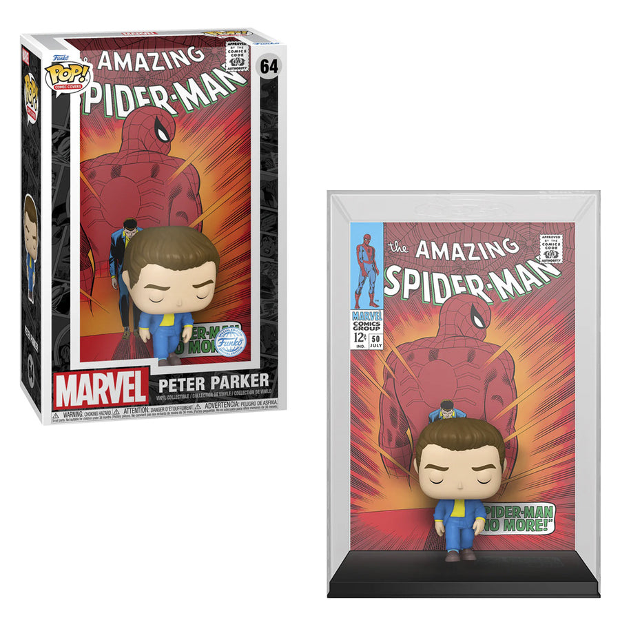 FUNKO POP COMIC COVERS THE AMAZING SPIDER-MAN: SPIDER-MAN NO MORE! EXCLUSIVE - PETER PARKER 46 BRINDE