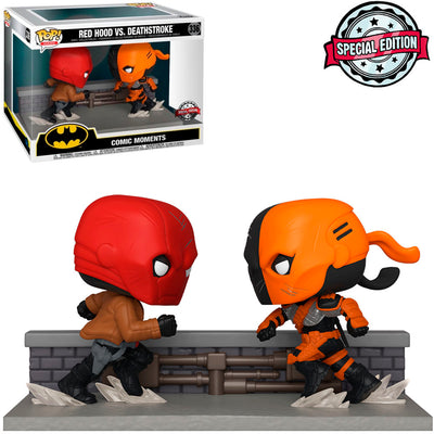 FUNKO POP DC COMIC MOMENTS EXCLUSIVE - RED HOOD VS. DEATHSTROKE 336