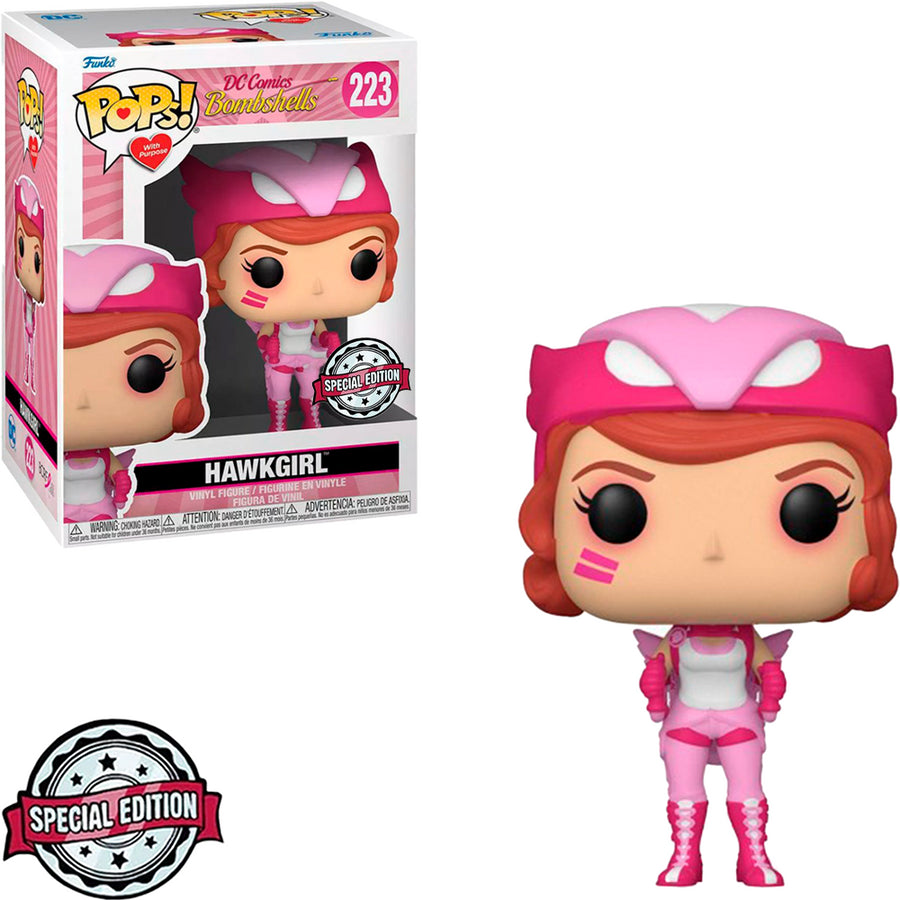 FUNKO POP DC COMICS BOMBSHELL BREAST AWARENESS EXCLUSIVE - HAWKGIRL 223
