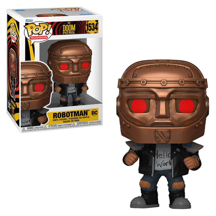 FUNKO POP TELEVISION DC DOOM PATROL - ROBOTMAN 1534 BRINDE