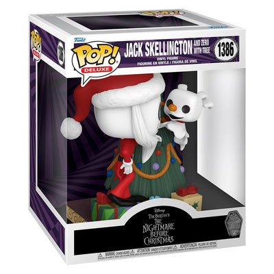 FUNKO POP DELUXE DISNEY THE NIGHT BEFORE CHRISTMAS 30TH ANNIVERSARY - JACK SKELLINGTON AND ZERO WITH TREE 1386