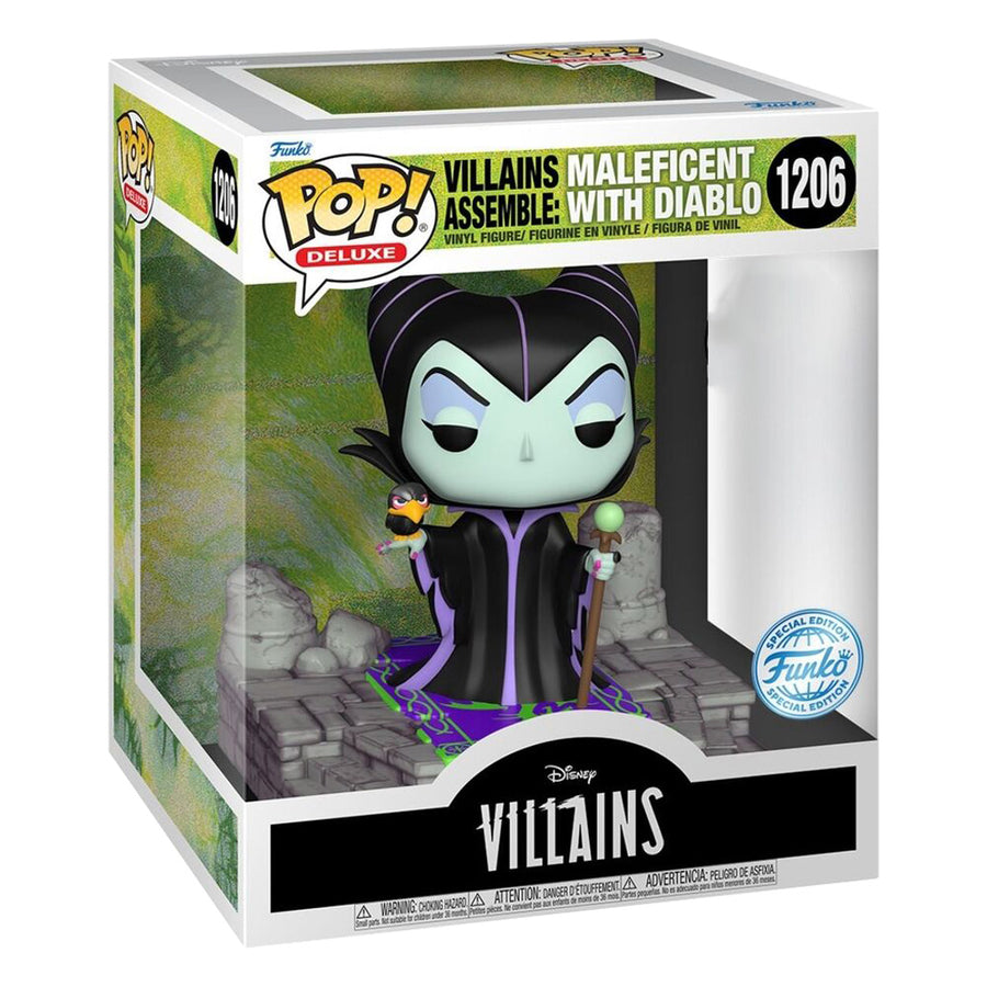 FUNKO POP DELUXE DISNEY VILLAINS EXCLUSIVE - MALEFICENT WITH DIABLO 1206