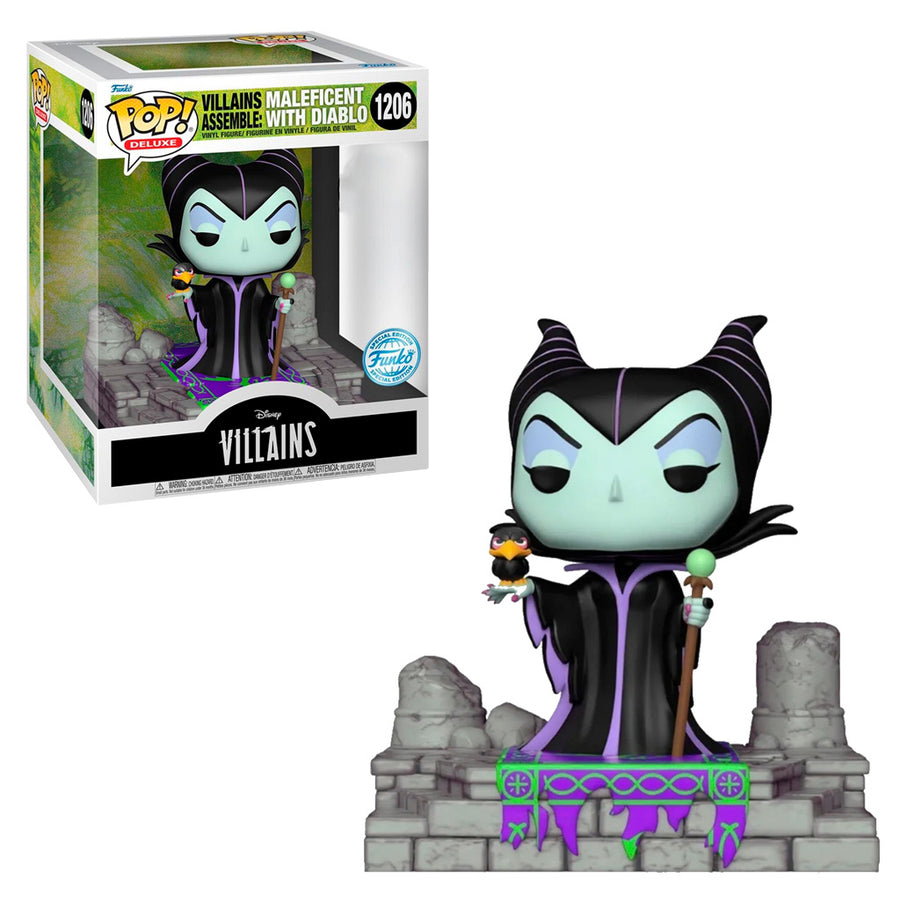 FUNKO POP DELUXE DISNEY VILLAINS EXCLUSIVE - MALEFICENT WITH DIABLO 1206 BRINDE