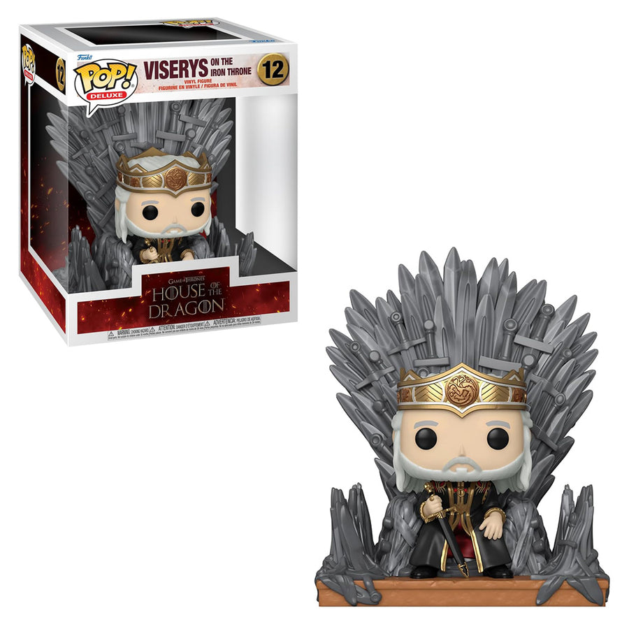 FUNKO POP DELUXE HOUSE OF THE DRAGONS - VISERYS ON THE IRON THRONE 12 BRINDE