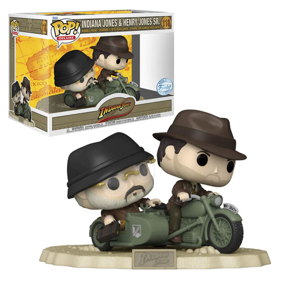FUNKO POP DELUXE INDIANA JONES EXCLUSIVE - INDIANA JONES & HENRY JONES SR. 118