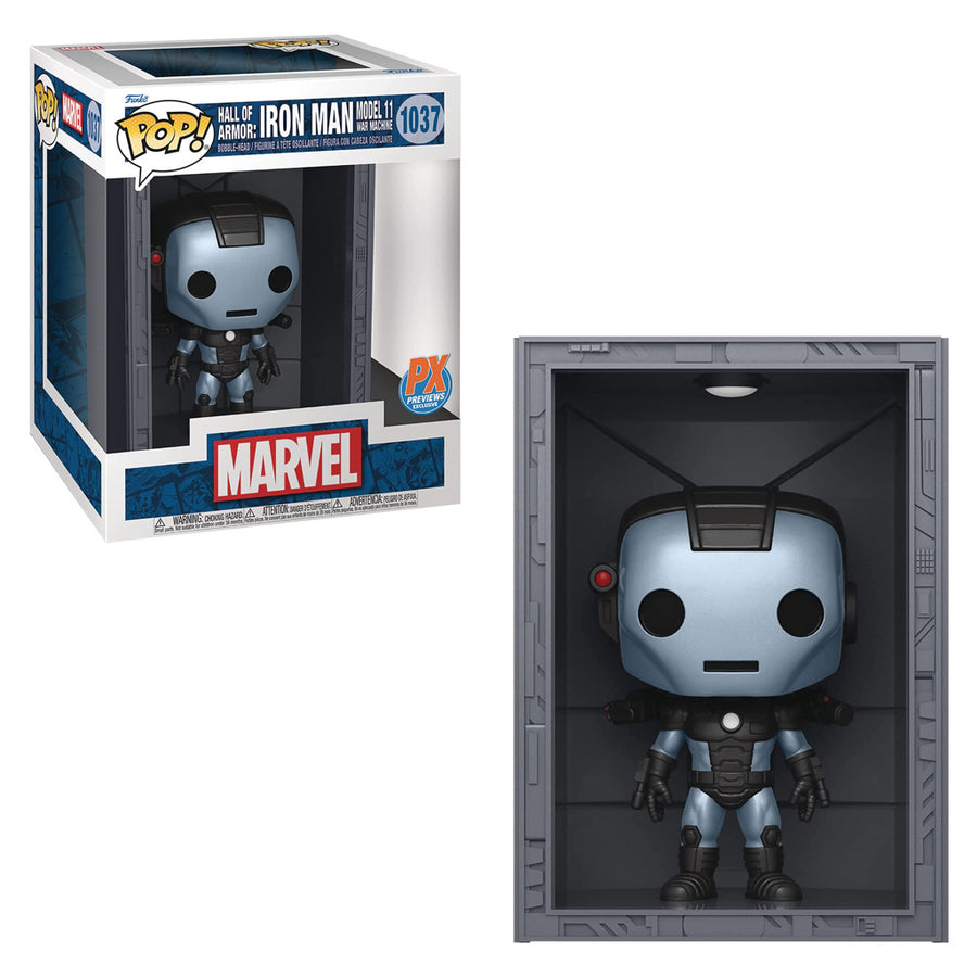 FUNKO POP DELUXE MARVEL EXCLUSIVE- HALL OF ARMOR: IRON MAN MODEL 11 WAR MACHINE 1037
