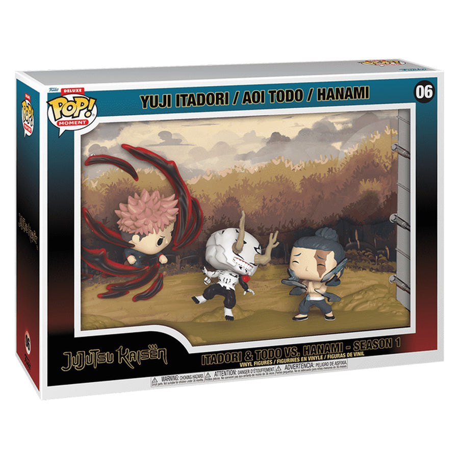 FUNKO POP MOMENTO DE LUJO JUJUTSU KAISEN - ITADORI & TODO VS. HANAMI 06 (0265)