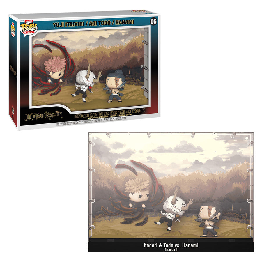 FUNKO POP MOMENTO DE LUJO JUJUTSU KAISEN - ITADORI & TODO VS. HANAMI 06 (0265)