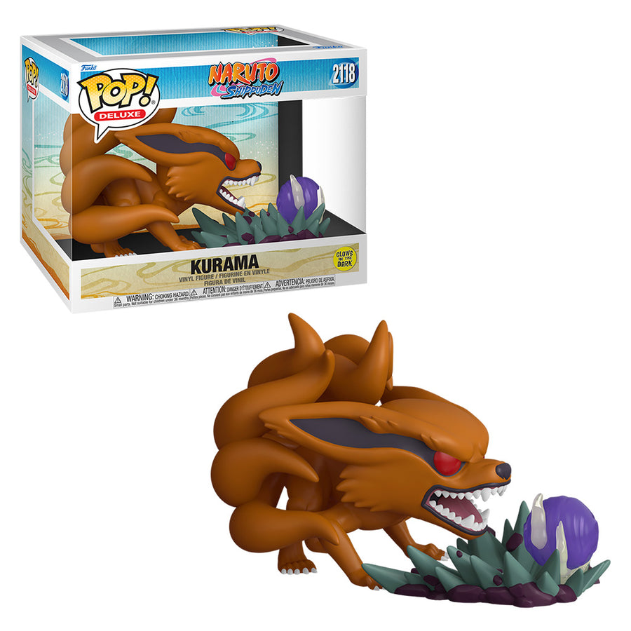 FUNKO POP DELUXE NARUTO SHIPPUDEN - KURAMA (GLOWS IN THE DARK) 2118 BRINDE