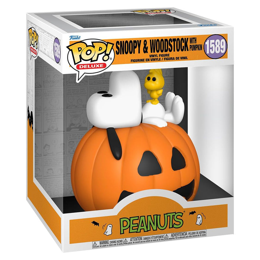 FUNKO POP DELUXE PEANUTS - SNOOPY & WOODSTOCK WITH PUMPKIN 1589