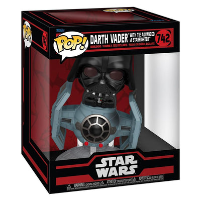 FUNKO POP DELUXE: STAR WARS DARKSIDE - DARTH VADER WITH TIE ADVANCED X1 STARFIGHTER 742