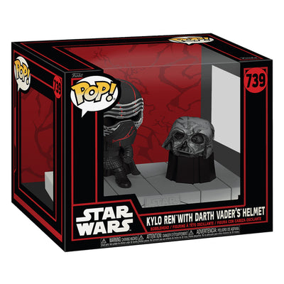 FUNKO POP DELUXE STAR WARS - KYLO REN WITH DARTH VADER'S HELMT 739