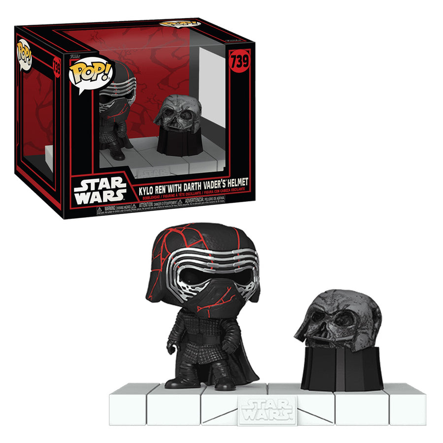 FUNKO POP DELUXE STAR WARS - KYLO REN WITH DARTH VADER'S HELMT 739