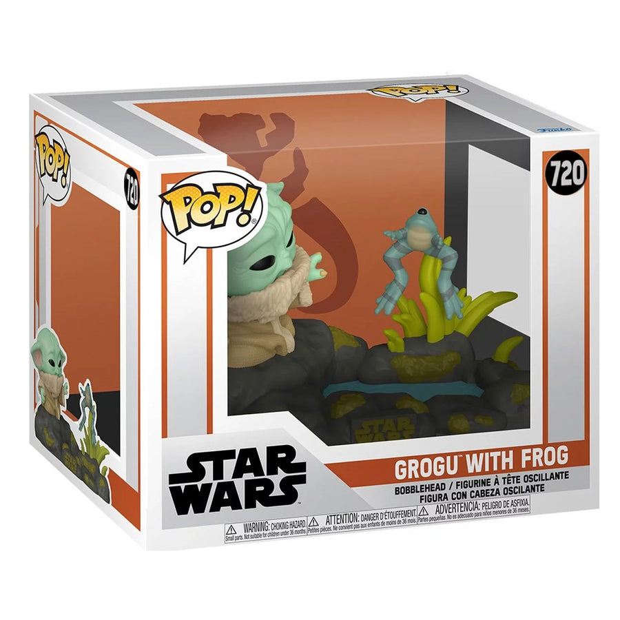 FUNKO POP DELUXE STAR WARS THE MANDALORIAN - GROGU WITH FROG 720