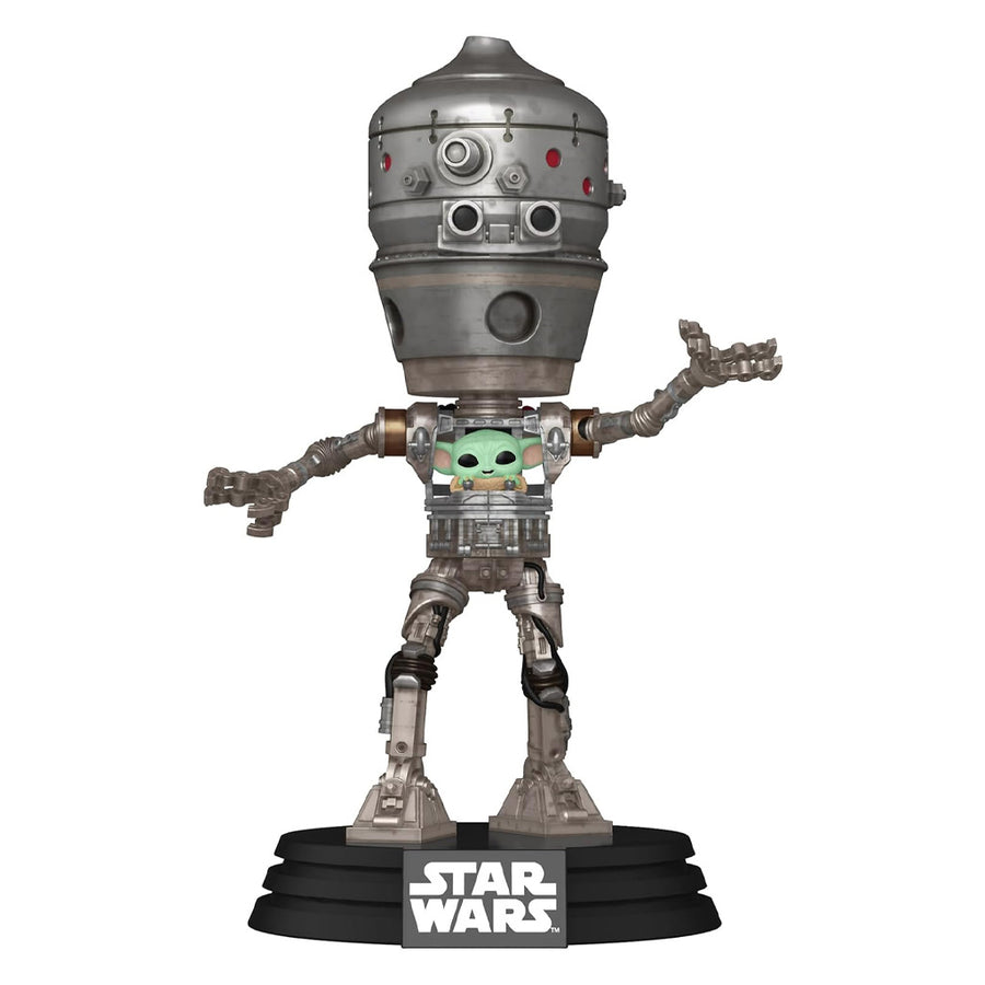 FUNKO POP DELUXE STAR WARS: THE MANDALORIAN - IG-12 WITH GROGU 720