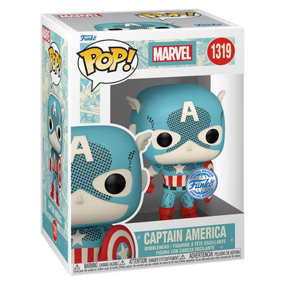 FUNKO POP DISNEY 100TH ANNIVERSARY RETRO REIMAGINED EXCLUSIVE - CAPTAIN AMERICA 1319