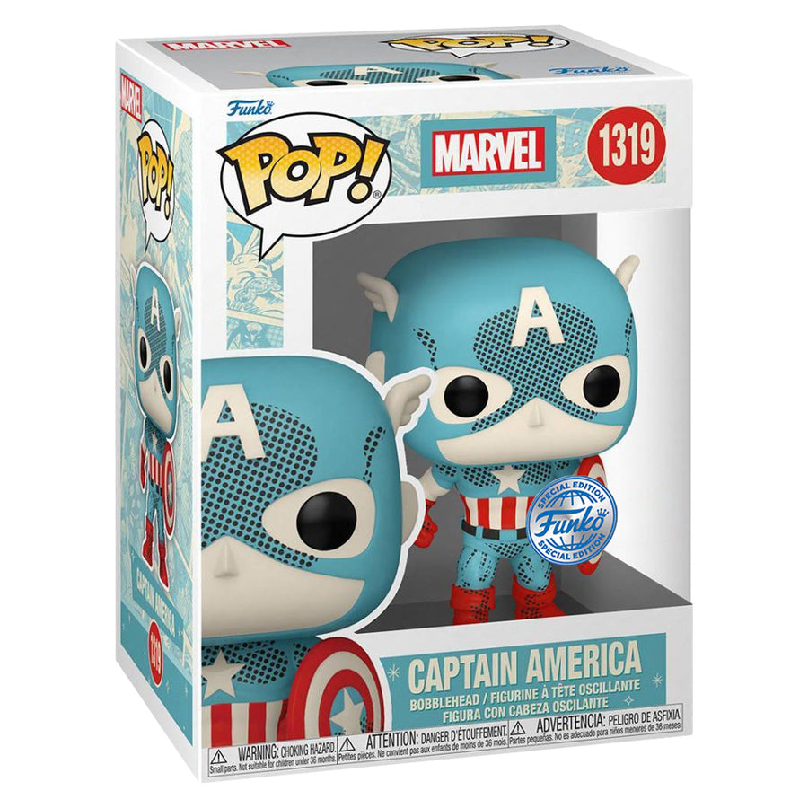 FUNKO POP DISNEY 100TH ANNIVERSARY RETRO REIMAGINED EXCLUSIVE - CAPTAIN AMERICA 1319