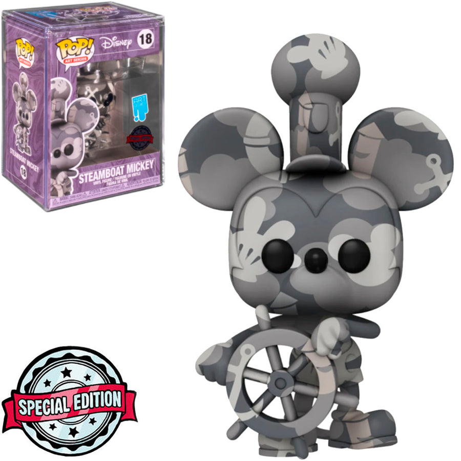 FUNKO POP DISNEY ART SERIES EXCLUSIVE - STEAMBOAT MICKEY 20 BRINDE