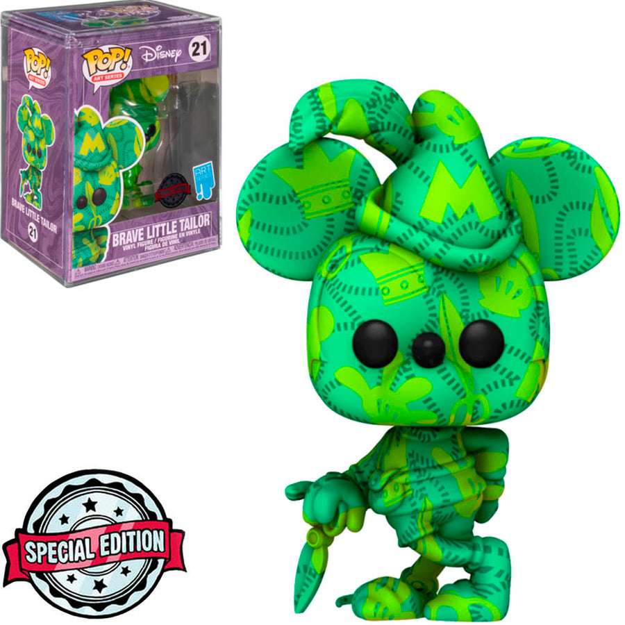 FUNKO POP DISNEY ART SERIES EXCLUSIVE - MICKEY BRAVE LITTLE TAILOR 21 BRINDE