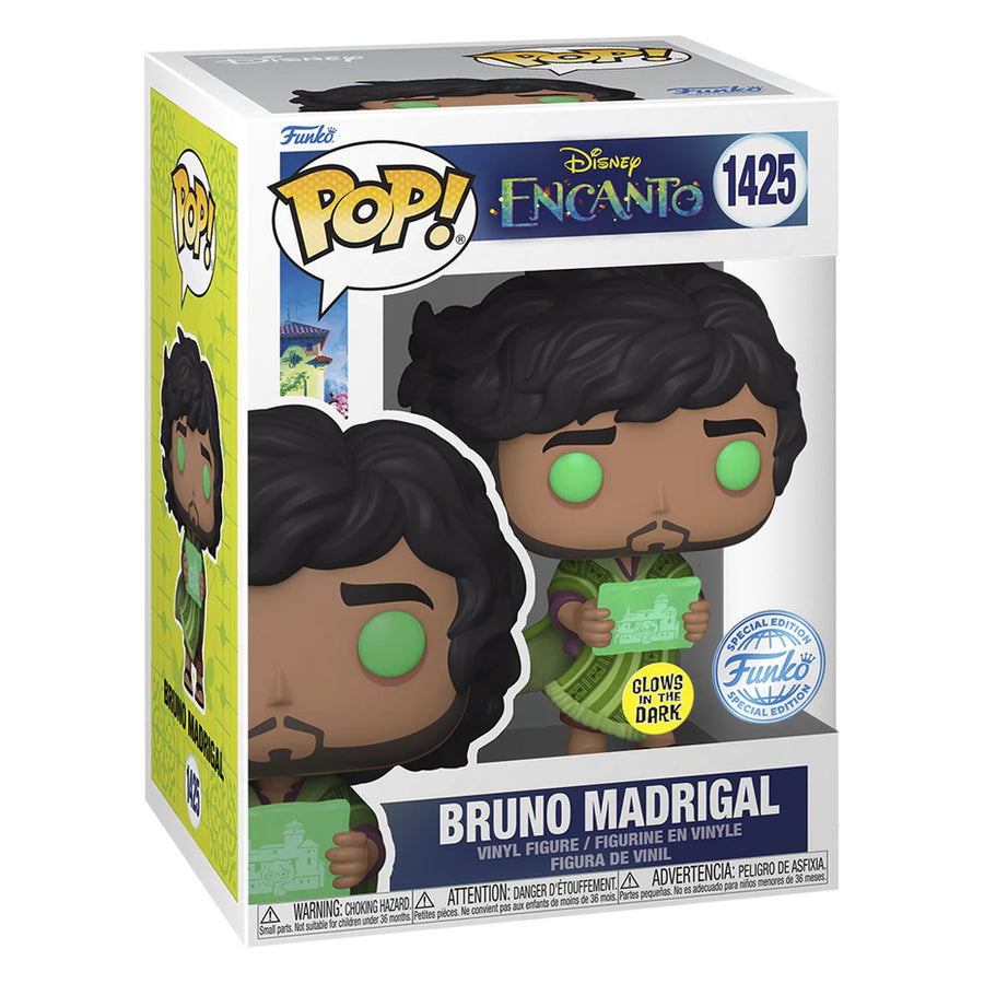 FUNKO POP DISNEY ENCANTO EXCLUSIVE - BRUNO MADRIGAL 1425 (GLOWS IN THE DARK)