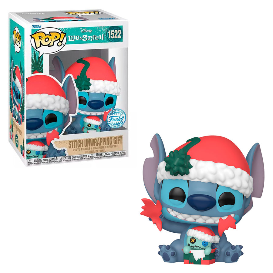 FUNKO POP DISNEY LILO & STITCH - STITCH UNWRAPPING GIFT 1522 BRINDE