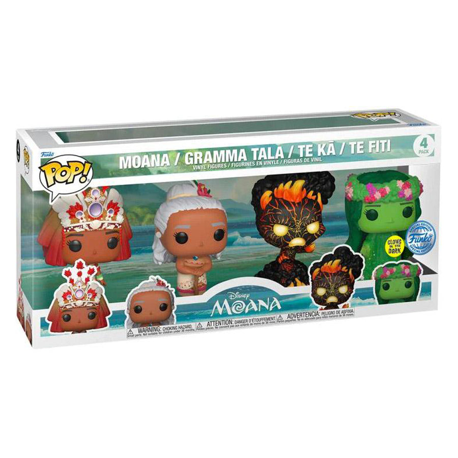 FUNKO POP DISNEY MOANA - MOANA / GRAMMA TALÃ / TE KÃ / TE FITI 4-PACK (69143)
